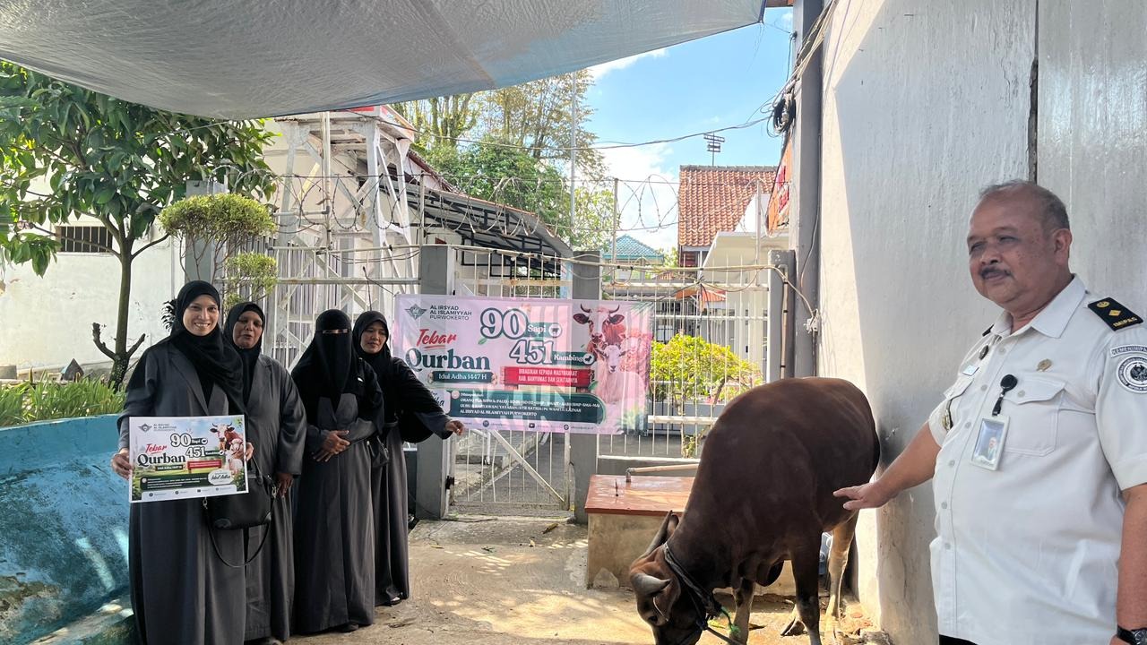 Jelang Idul Adha 1447 H, PC Wanita Al Irsyad Purwokerto Salurkan Hewan Kurban ke Rutan Banyumas