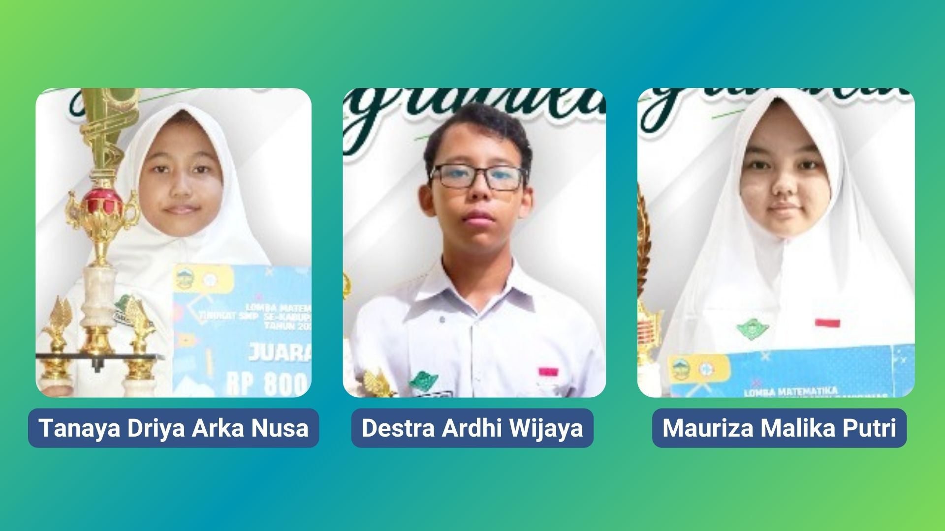 3 Siswa SMP Al Irsyad Borong 3 Posisi Juara Lomba Matematika MGMP Banyumas