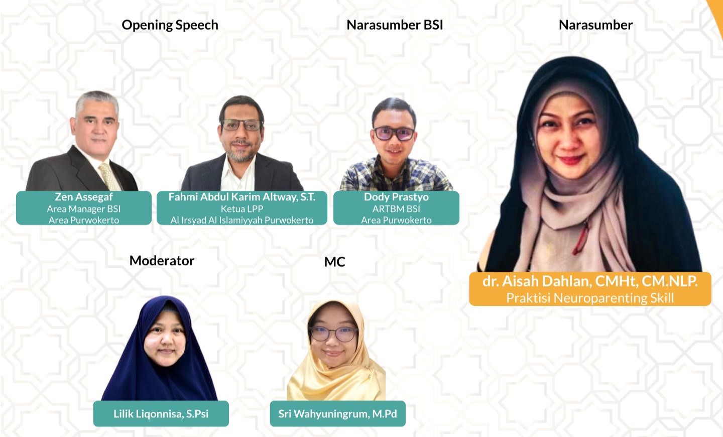 Gelar Webinar bersama dr. Aisyah Dahlan: LPP Al Irsyad Purwokerto dan BSI Dorong Program Pendikan Karakter