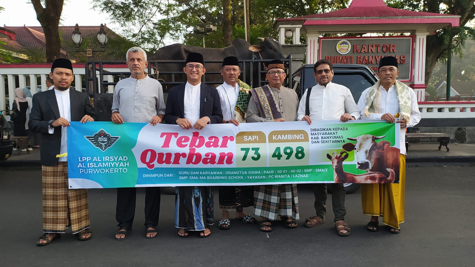 Tebar Qurban: Al Irsyad Purwokerto Bagikan 73 Sapi dan 498 Kambing