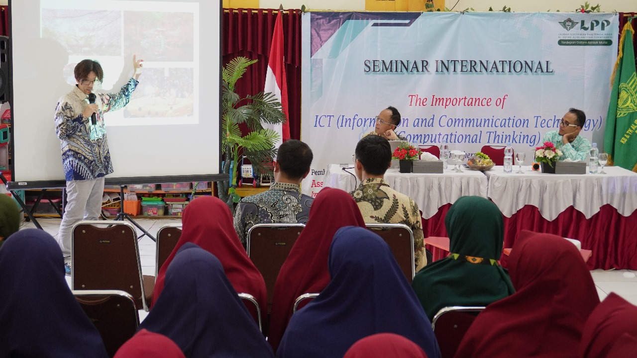 Hadirkan Doktor dari Jepang, LPP Al Irsyad Purwokerto Ajak Guru Ikuti Seminar Pengembangan ICT dan Berpikir Komputasional