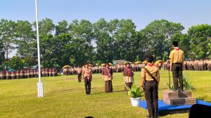 Upacara peringatan Hari Pramuka