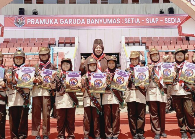 Hebat, 76 Siaga dan Penggalang Al Irsyad Purwokerto Ikut Pelantikan Pramuka Garuda