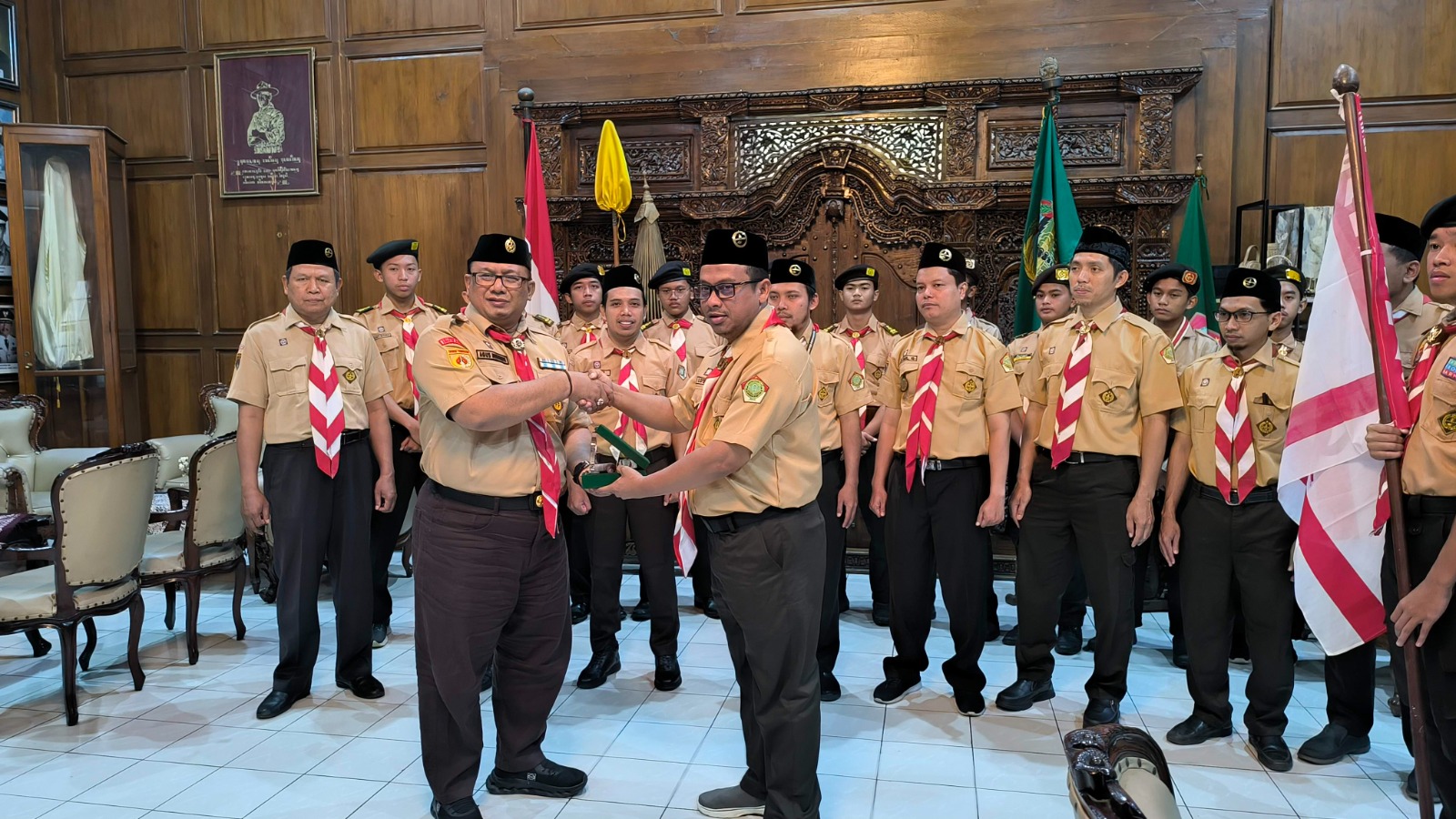 Pelepasan kontingen Sako Al Irsyad untuk mengikuti Jambore Internasional di Malaysia